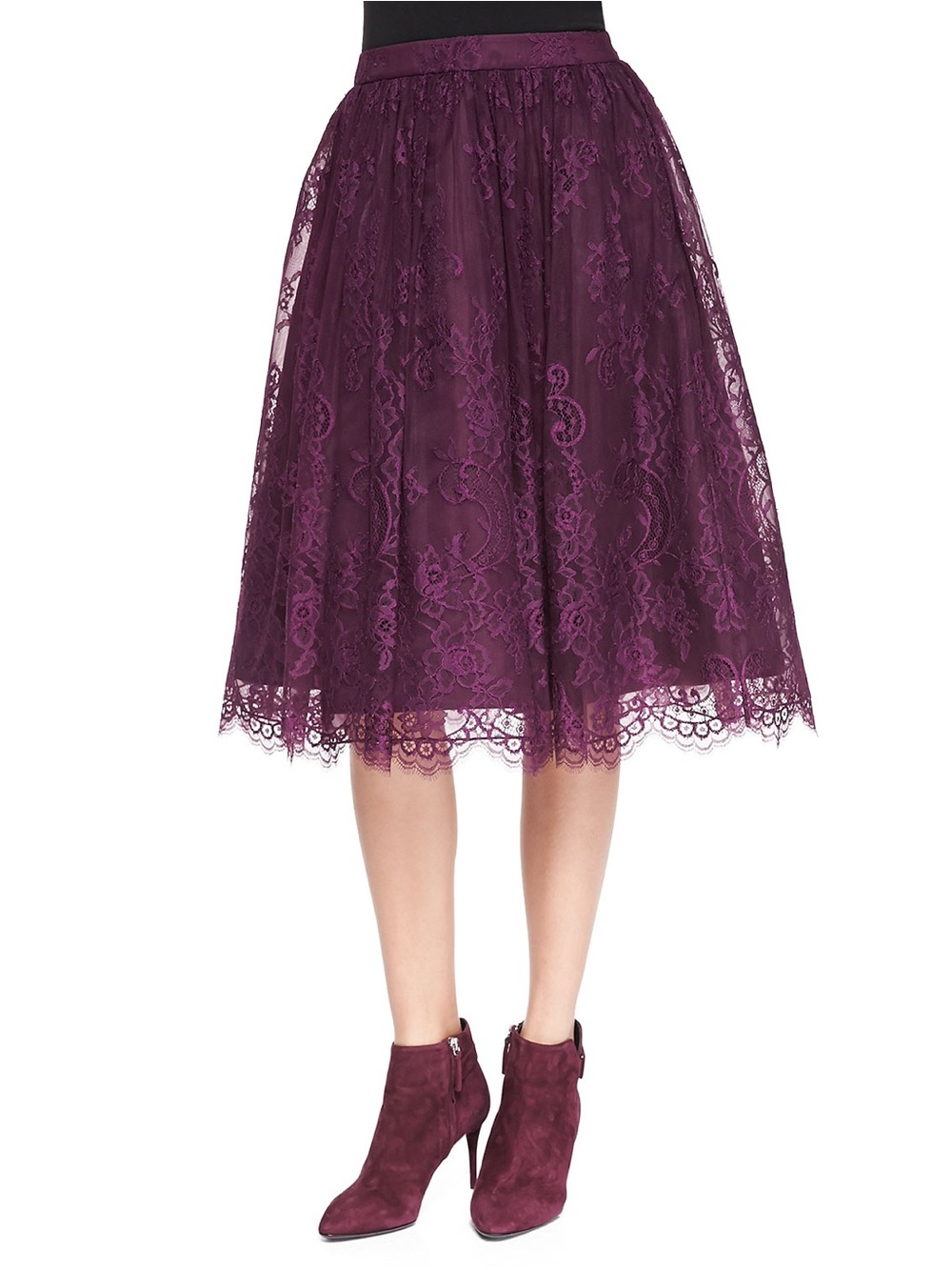 NWT Alice+Olivia Perkins Lace Skirt (2)